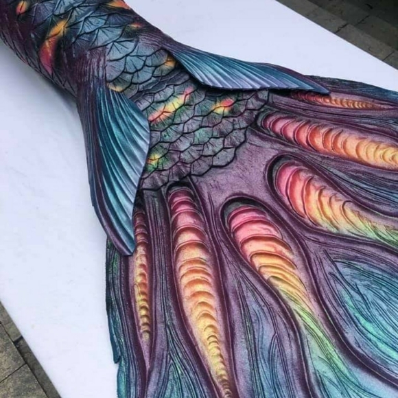 Custom Mernation Silicone Swimmable Mermaid Tail - Picture 2 of 7